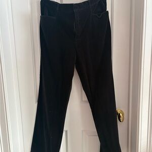 GAP Classic Fit Bootcut Velvet Pants - Black
